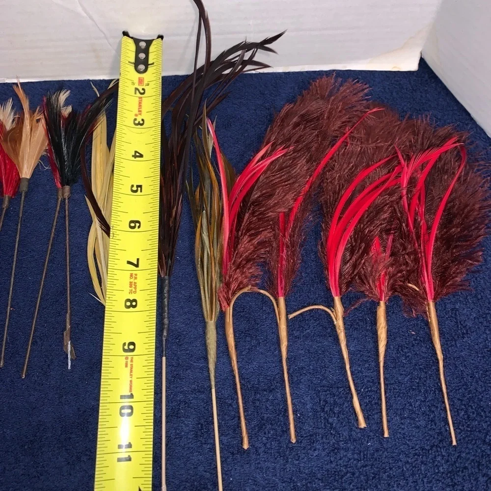 23 Assorted Feather Picks Natural Home Decor Floral Arrangement Vibrant 8 - 12”